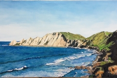 57 - The Cape by Ann Finn | Acrylic | $600.00 | Size W 51 X H 25 cm