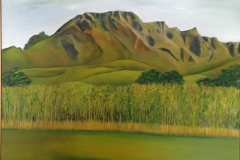 70 - Back of the Peak by Jean Dixon | Oil | $495.00 | Size W 74 X H 58 cm