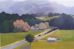 71 - Under the Ruahines by Gill Cannington | Oil | $500.00 | Size W 77 X H 55 cm