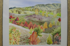 80 - Sun-kissed Central Hawke’s Bay by Krysia Jablonski | Watercolour | $250.00 | Size W 46 X H 44 cm