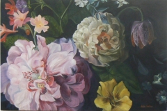 102 - Flemish Fantasy by Julie Weber | Oil | $650.00 | Size W 77 X H 51 cm