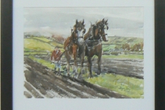 108 - Ploughing the Fields by Shayne Gray | Watercolour | $265.00 | Size W 57 X H 47 cm