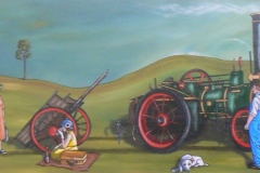 109 - Late for Art Deco - Again by Gail Davidson | Acrylic | $395.00 | Size W 91 X H 46 cm