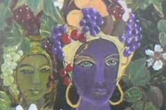 124 - Fruit Fantasy by Daphne Jacobs | Mixed Media | $400.00 | Size W 40 X H 60 cm