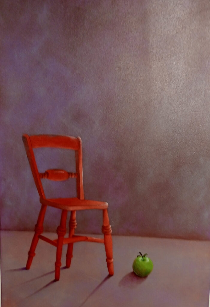 red chair - Art Hawke's Bay